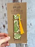 Handprinted Wooden Bookmarks