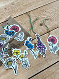 Wildflower gift tags