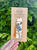 Handprinted Wooden Bookmarks
