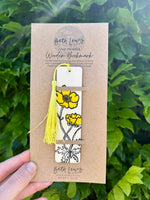 Handprinted Wooden Bookmarks