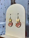 New! Autumn/Winter Wooden Earrings