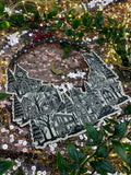 Festive village in the moonlight Wreath