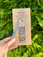 Handprinted Wooden Bookmarks