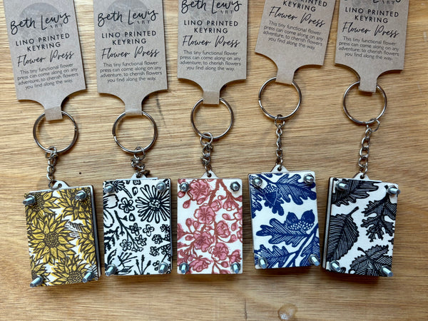 Mini Keyring Flower Presses