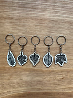 Wooden Leaf Keyrings