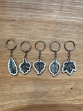 Wooden Leaf Keyrings