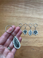 Wooden Leaf Keyrings