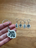 Wooden Leaf Keyrings