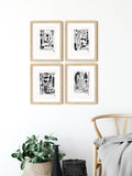 Vintage Woodworking Tools - A4 Lino Print