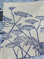 Fennel Print Gift Bag - Blue