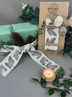 Handprinted Linen Ribbon