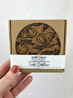 4 Clementine Design Cork Coasters