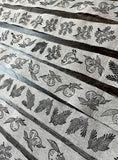 Handprinted Linen Ribbon