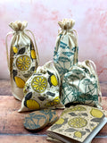 When life gives you lemon - 100% cotton gift bags