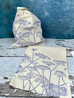 Fennel Print Gift Bag - Blue