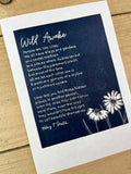 Wild Awake - A5 Lino Print