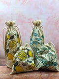 When life gives you lemon - 100% cotton gift bags